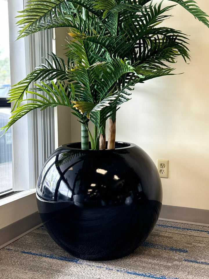Globe Fiberglass Planters
