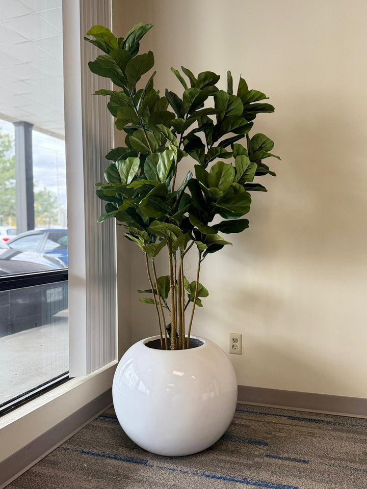 Globe Fiberglass Planters