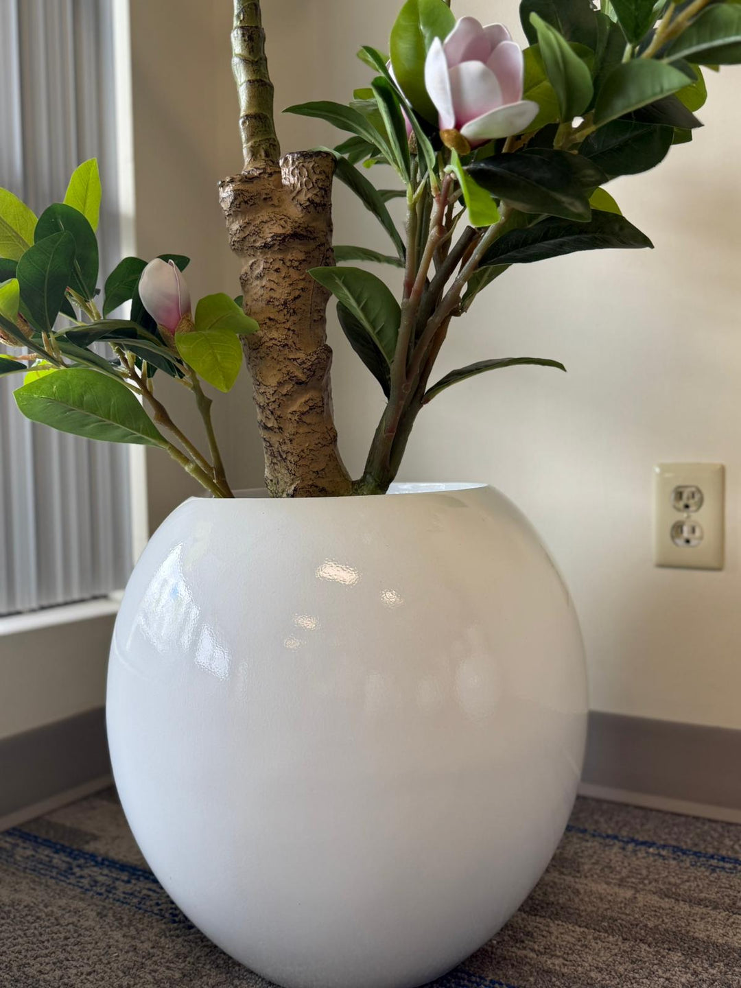 Globe Fiberglass Planters