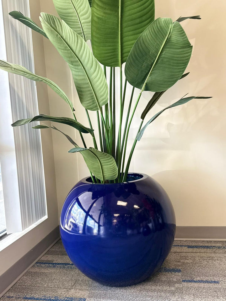 Globe Fiberglass Planters