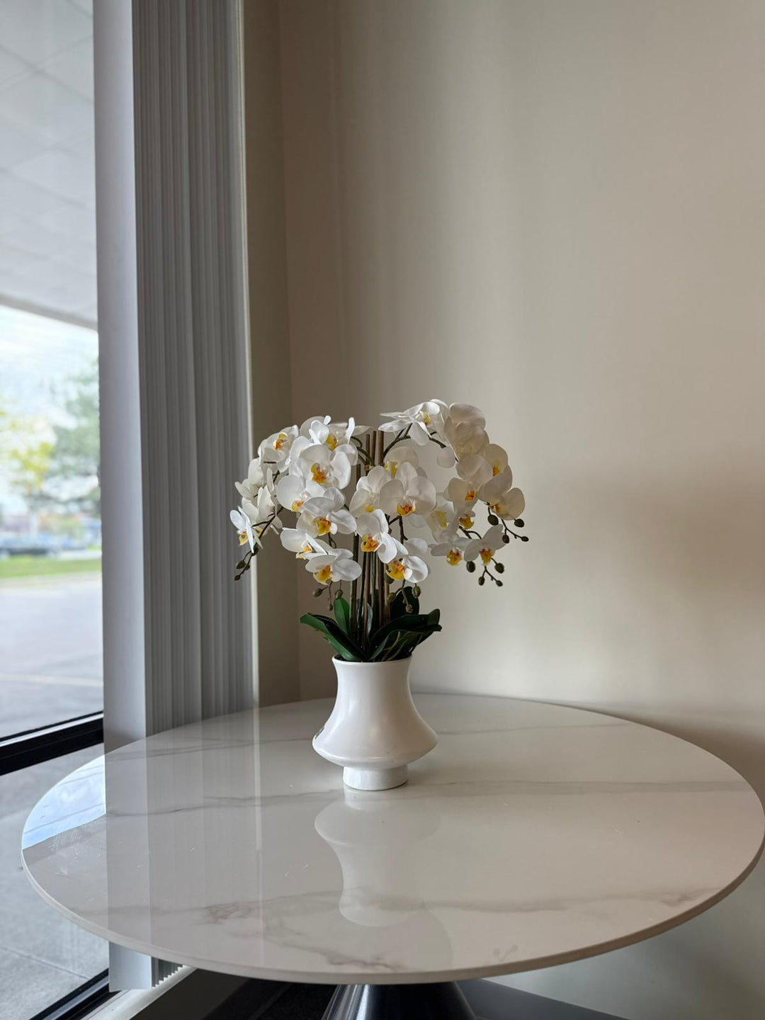 Real Touch Artificial White Orchid Arrangement