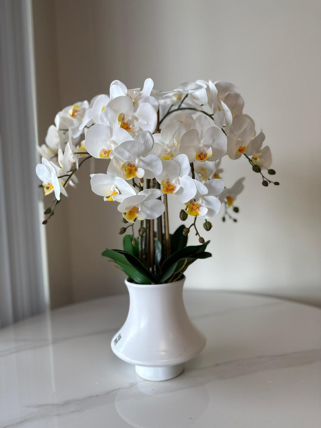 Real Touch Artificial White Orchid Arrangement