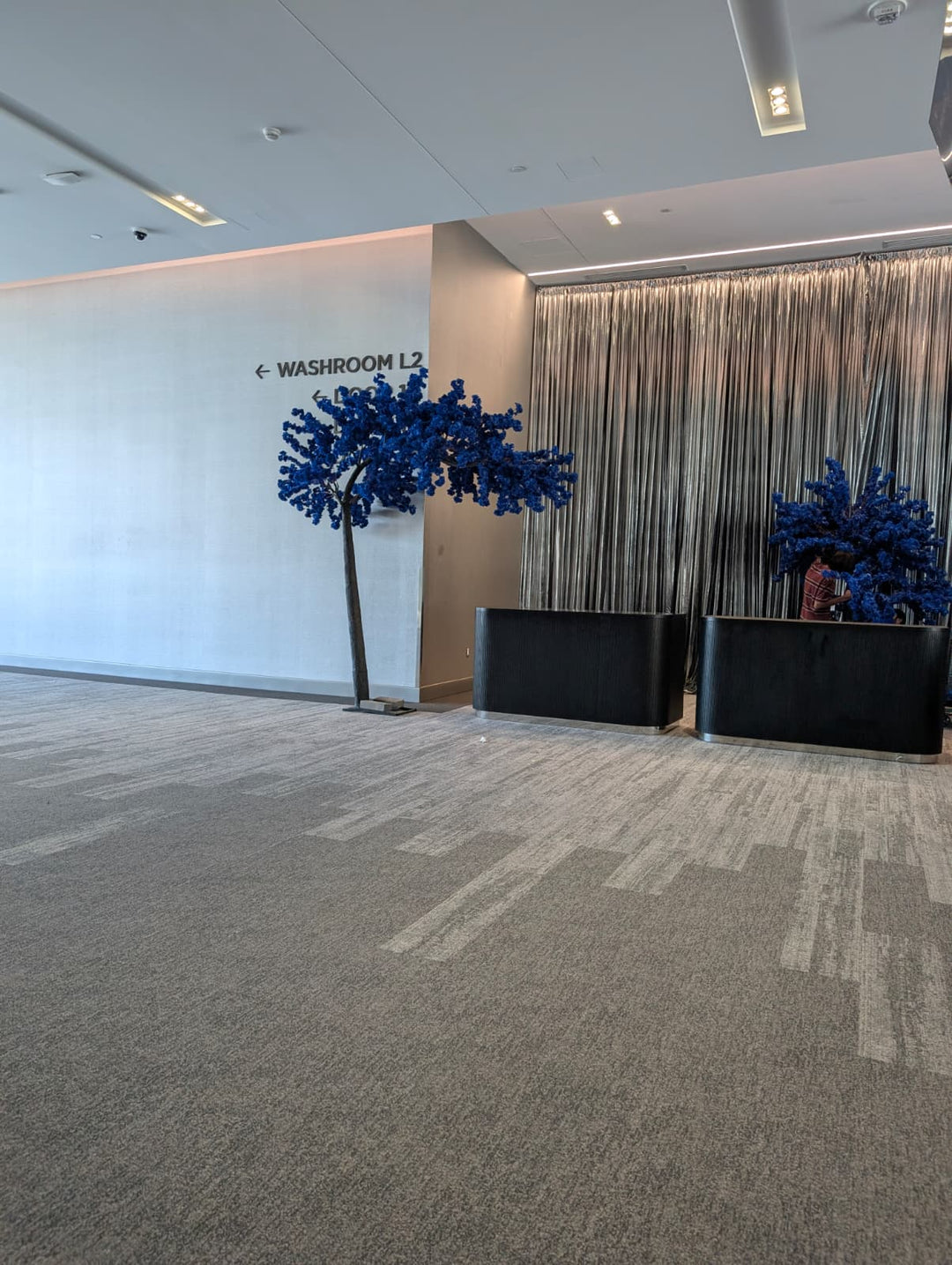 10ft Artificial Arch Dark Blue Cherry Blossom Tree Rental
