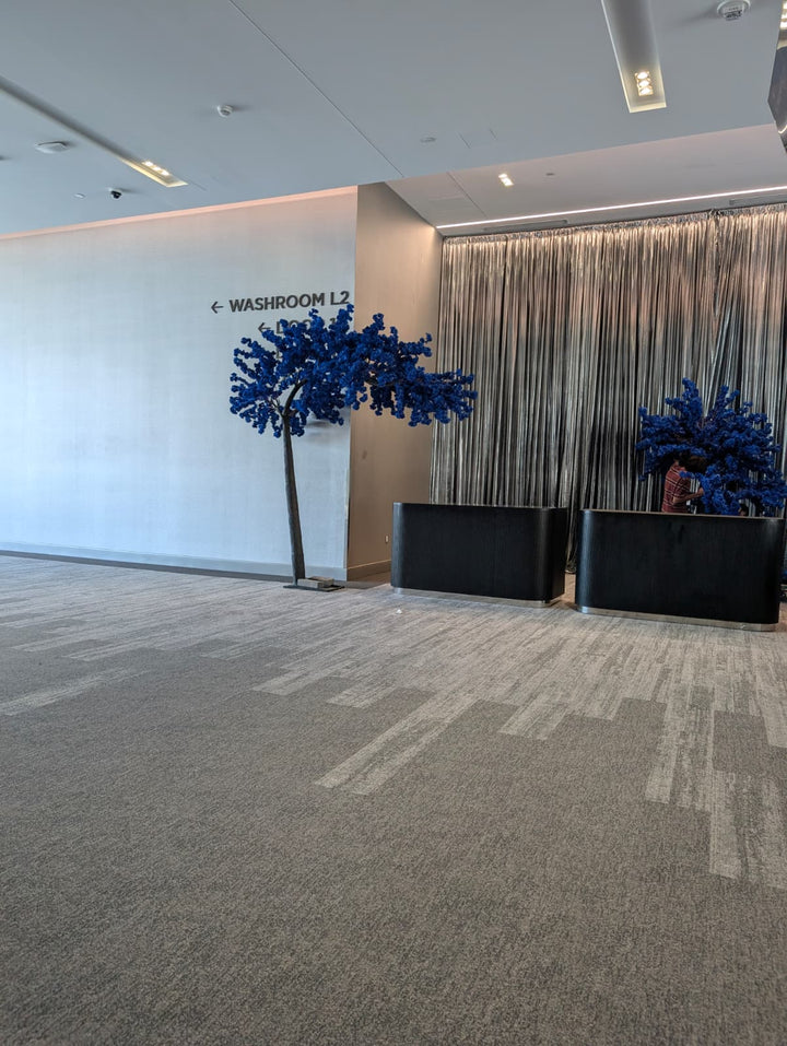 10ft Artificial Arch Dark Blue Cherry Blossom Tree Rental