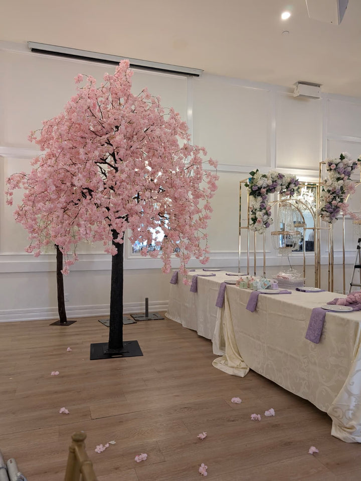 10ft Artificial Weeping Cherry Blossom Tree Rental- Pink