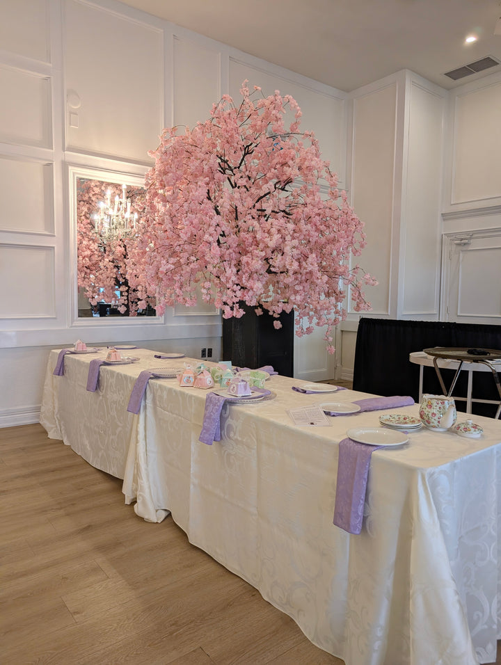 10ft Artificial Weeping Cherry Blossom Tree Rental- Pink