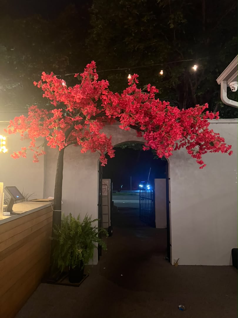 Artificial 10ft Arch Bougainville Flower Tree Rental