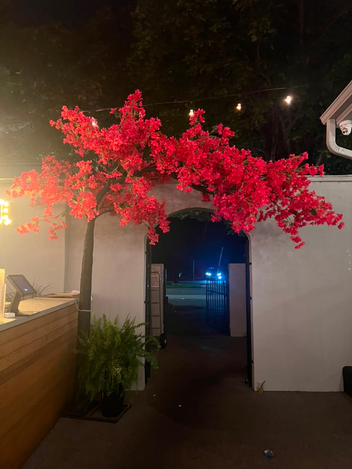 Artificial 10ft Arch Bougainville Flower Tree Rental