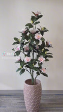 Load and play video in Gallery viewer, Artificial Magnolia flower Tree - 6&#39;
