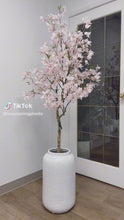 Load and play video in Gallery viewer, Artificial Bougainvillea Tree (light pink) - 6&#39;
