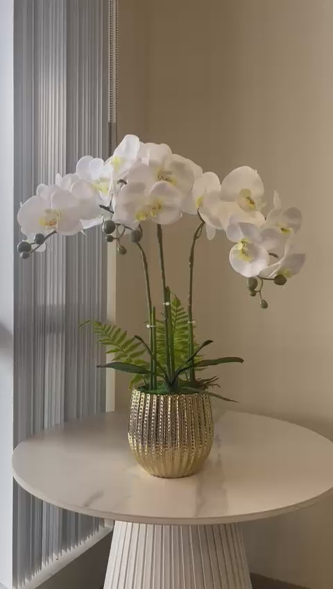 Real touch artificial orchid Arrangement
