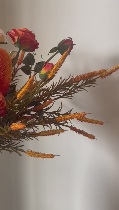 Autumn-Inspired Artificial Floral Arrangement