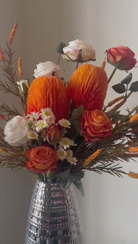 Autumn-Inspired Artificial Floral Arrangement