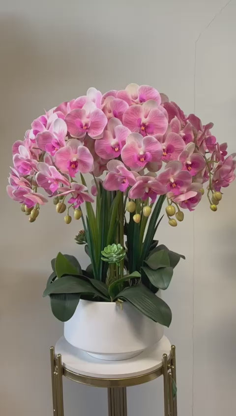 Real touch Artificial Orchid Flower Arrangement (10 stems )