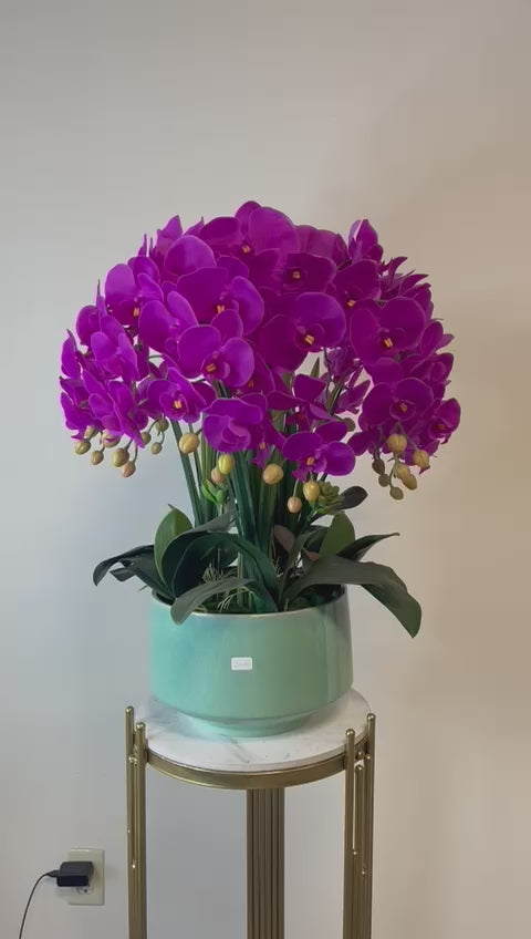 Real touch Artificial Orchid Flower Arrangement (10 stems )