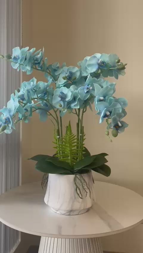 Silk Artificial Orchid Arrangement (4 Stems)