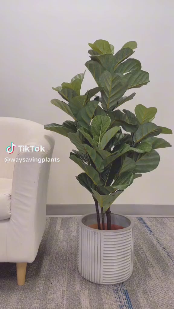 4 foot fiddle leaf fig tree Artificial Fiddle Tree – 4'