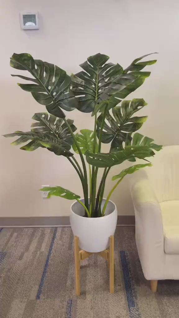 Artificial Monstera Plant ( Shine) (4')