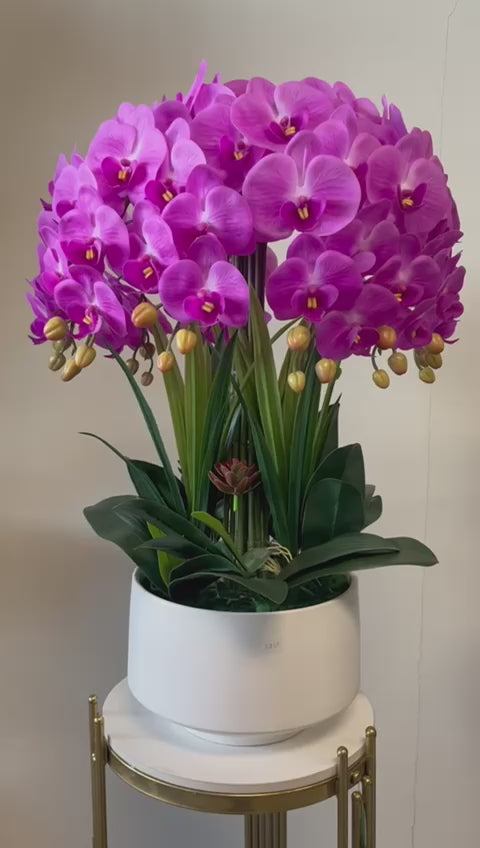 Real touch Artificial Orchid Flower Arrangement (10 stems )