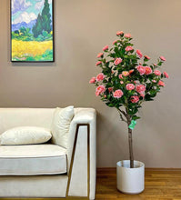 Charger l&#39;image dans la galerie, Arbre à fleurs de camélia artificiel (160 cm)
