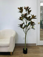 Charger l&#39;image dans la galerie, Artificial Magnolia  Flower Tree - 5.3&#39;
