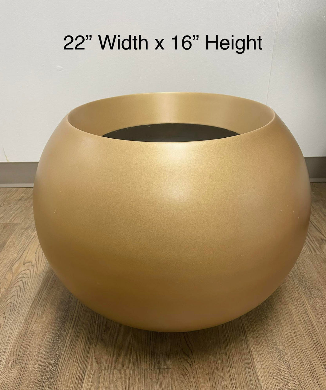 Fiberglass Pot - Golden (22