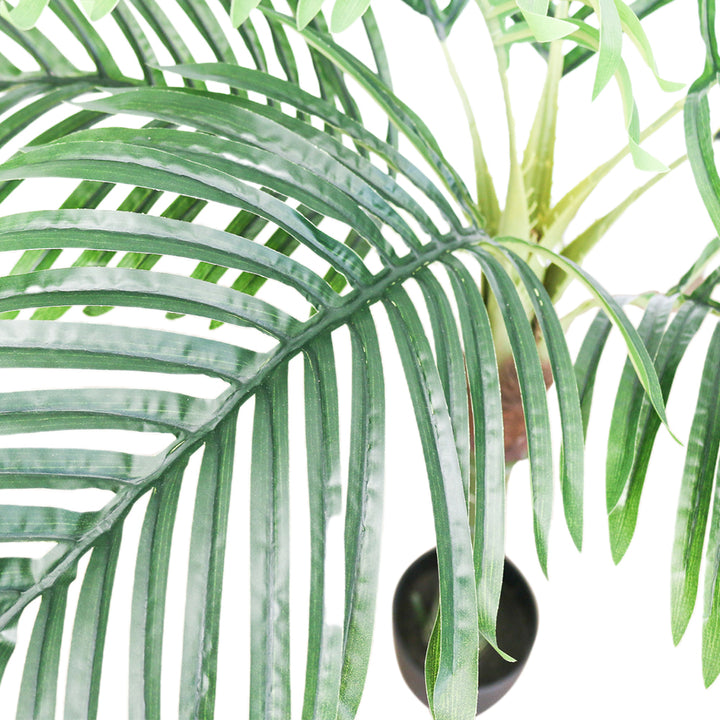 High-quality artificial palm tree leaves with intricate detailing, perfect for indoor décor.