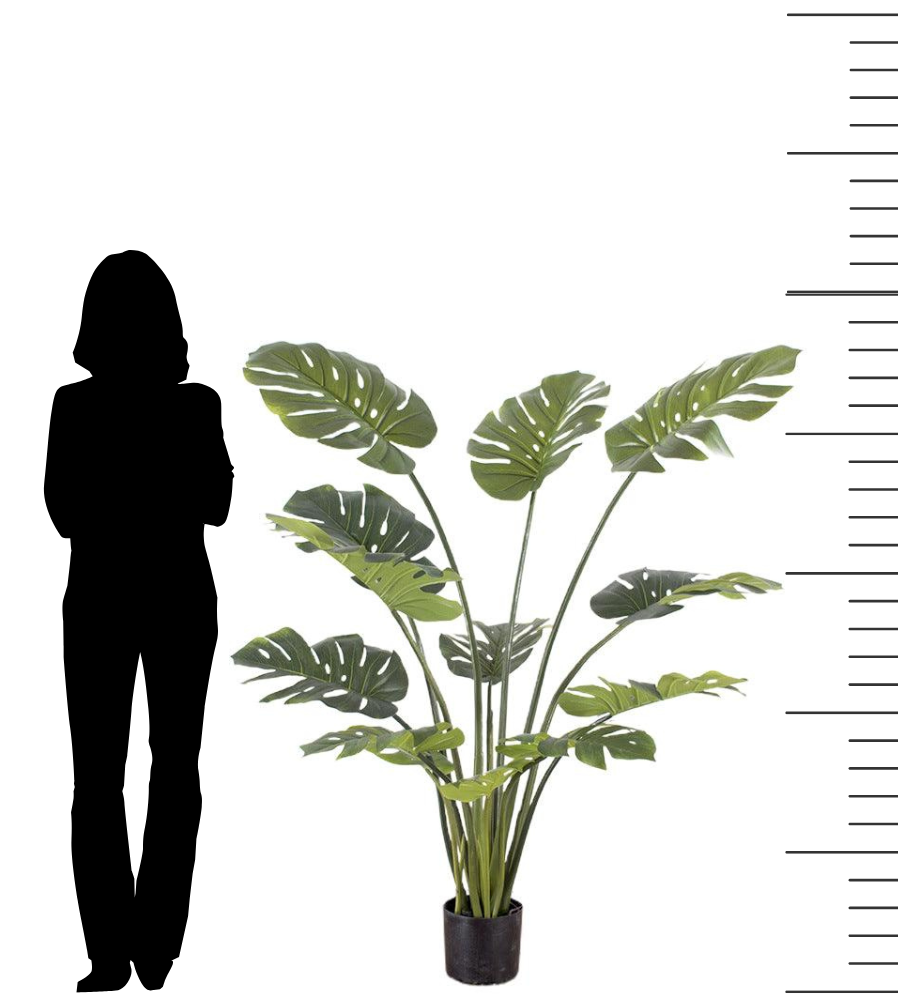 Plante artificielle Monstera - 5,3 pieds – WAYSAVING